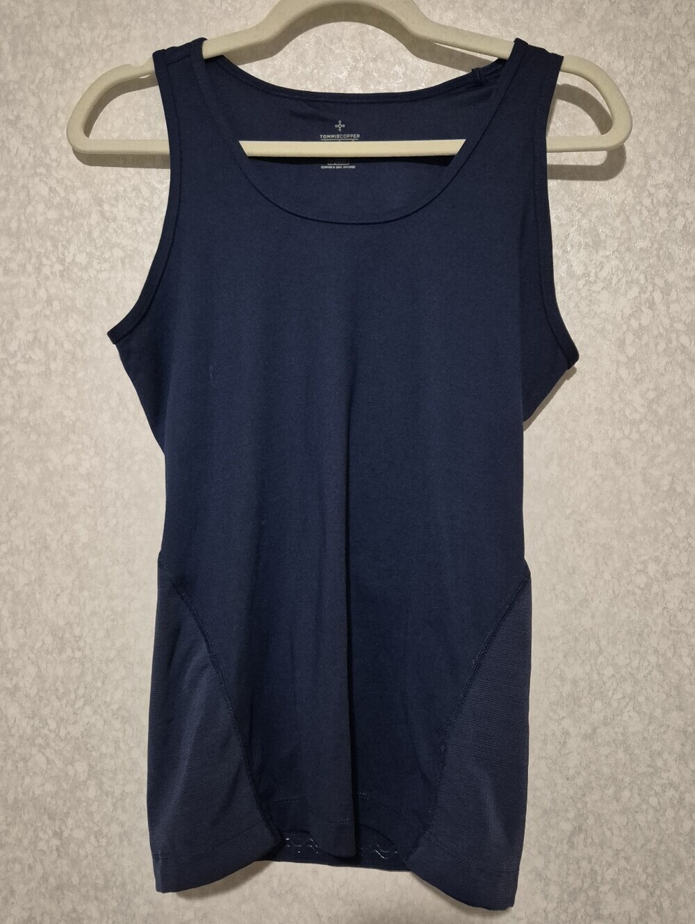 Tommie Copper Women’s Navy Athletic Scoop Neck Tank Top-Support Comprenssion-L